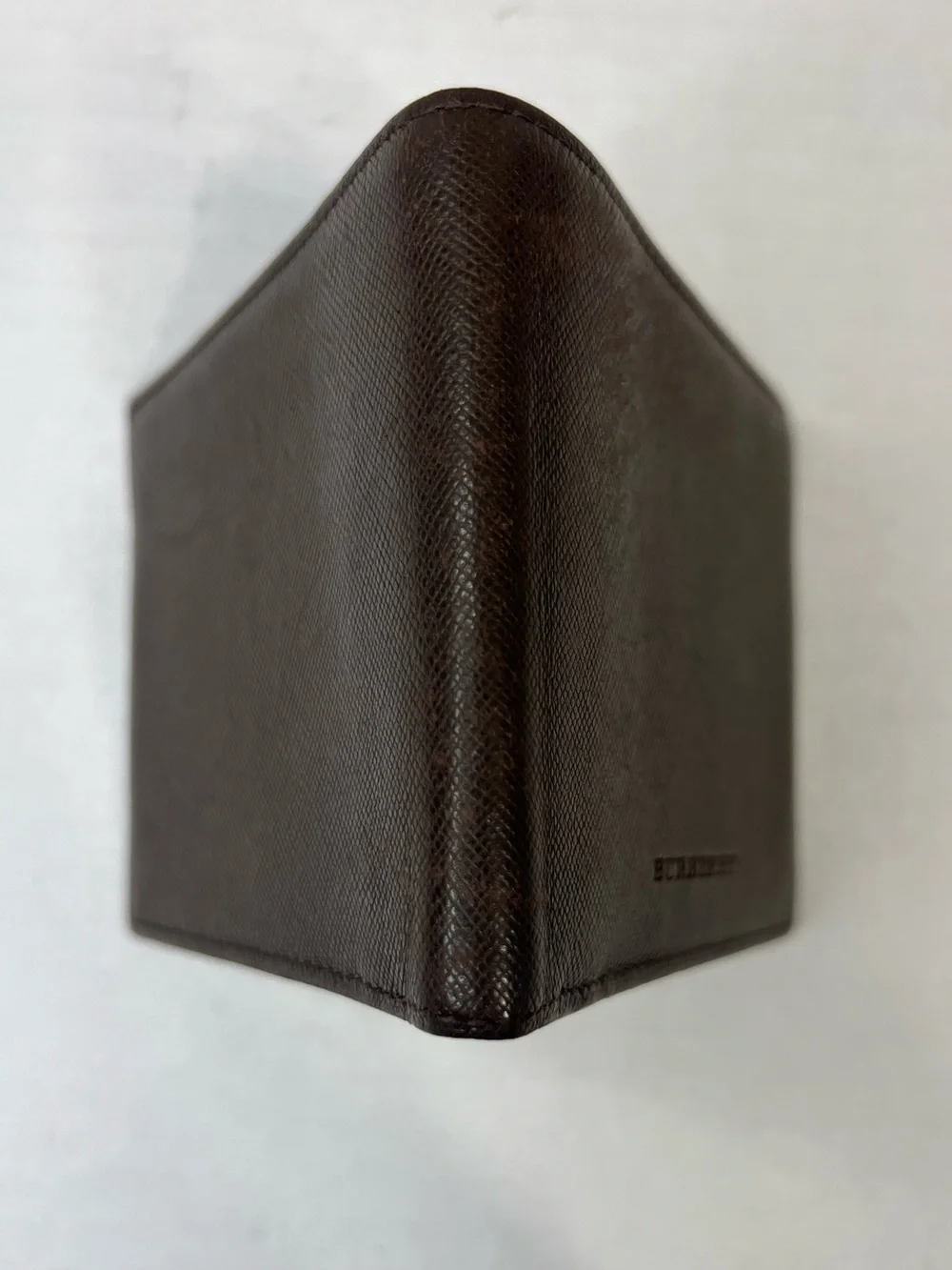 Burberry Bifold Wallet in a dark brown saffiano leather‎
